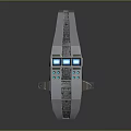 Futuristic Spacecraft Design With Sleek Exterior And Cockpit Windows For Cosmic Exploration