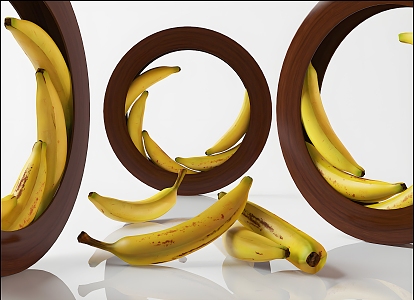 Realistic Banana Realistic Food Banana Fruit 3d model