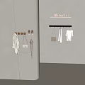 Wall Hooks for Hanging Clothes Bags Umbrella and Scarf on Modern Home Wall