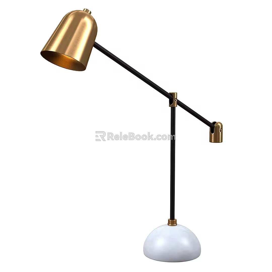 Simple Light Luxury Table Lamp 3d model
