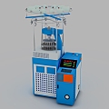 Computer jacquard double-sided small round machine 3d model