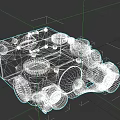 Tactical Weapon Scope With Multiple Lenses Camouflage Design And Control Dials
