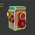 Vintage WALZER Twin Lens Reflex Camera with Black Body and Control Knobs Electronic Appliance