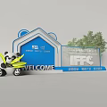 Beijing International Furniture Fair IFFC Welcome Home Furnishing Industry Design With Panda Green Plant