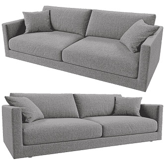 roomy double sofa 18 3d model