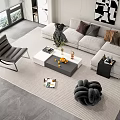Modern Sofa Coffee Table Combination Sofa Coffee Table 3d model