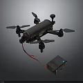 Advanced Quadrotor Drone for Space Exploration Missions with Rechargeable Battery and Aerial Support