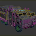 Armored Military Vehicle With Sturdy Metal Armor Roof Mounted Equipment And Multi Wheel Design
