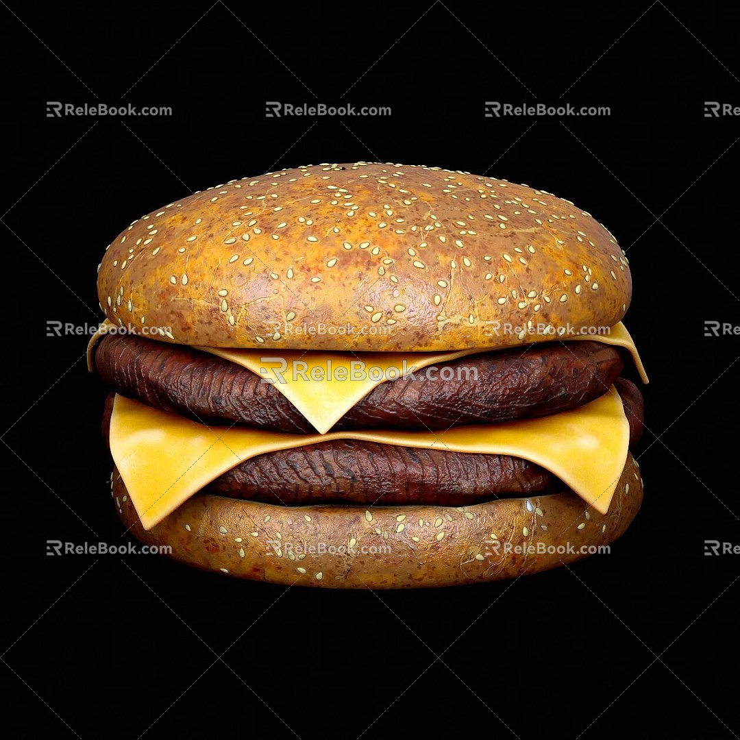 hamburger hamburger fast food 3d model