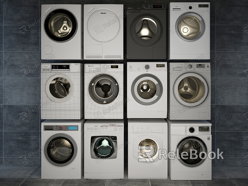 Modern washing machine washing machine combination model