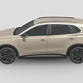 Modern Beige SUV Featuring Sleek Body Lines And Black Alloy Wheels 3d model
