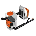 Heavy Duty Industrial Hand Tool With Orange White Housing And Black Handle