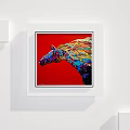 Abstract Painting With Vibrant Colors And Flowing Lines For Modern Wall Art