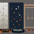 Climbing wall ocean ball pool 3d model