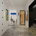 Stylish Modern Blue And White Beauty Hair Salon Interior Design With Professional Styling Chairs
