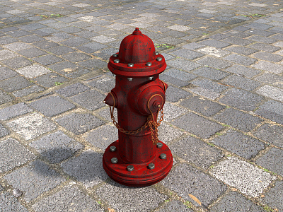 Industrial LOFT fire hydrant model