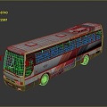 Bus Large Bus CMB Medium Van Large Van Bus School Bus Van Box Car 3d model