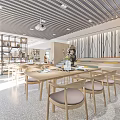 Modern Stylish Coffee Shop Interior With Comfortable Seating Bar And Green Plants
