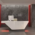 Yingfeit Brand Store Exterior With Red Gray Walls Glass Door And Logo Design