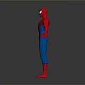 Spider Man 3D Character Model in Red Blue Costume Standing Pose 3d model