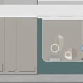 Modern Hospital Outpatient Clinic Interior With Green Accents And Lighting