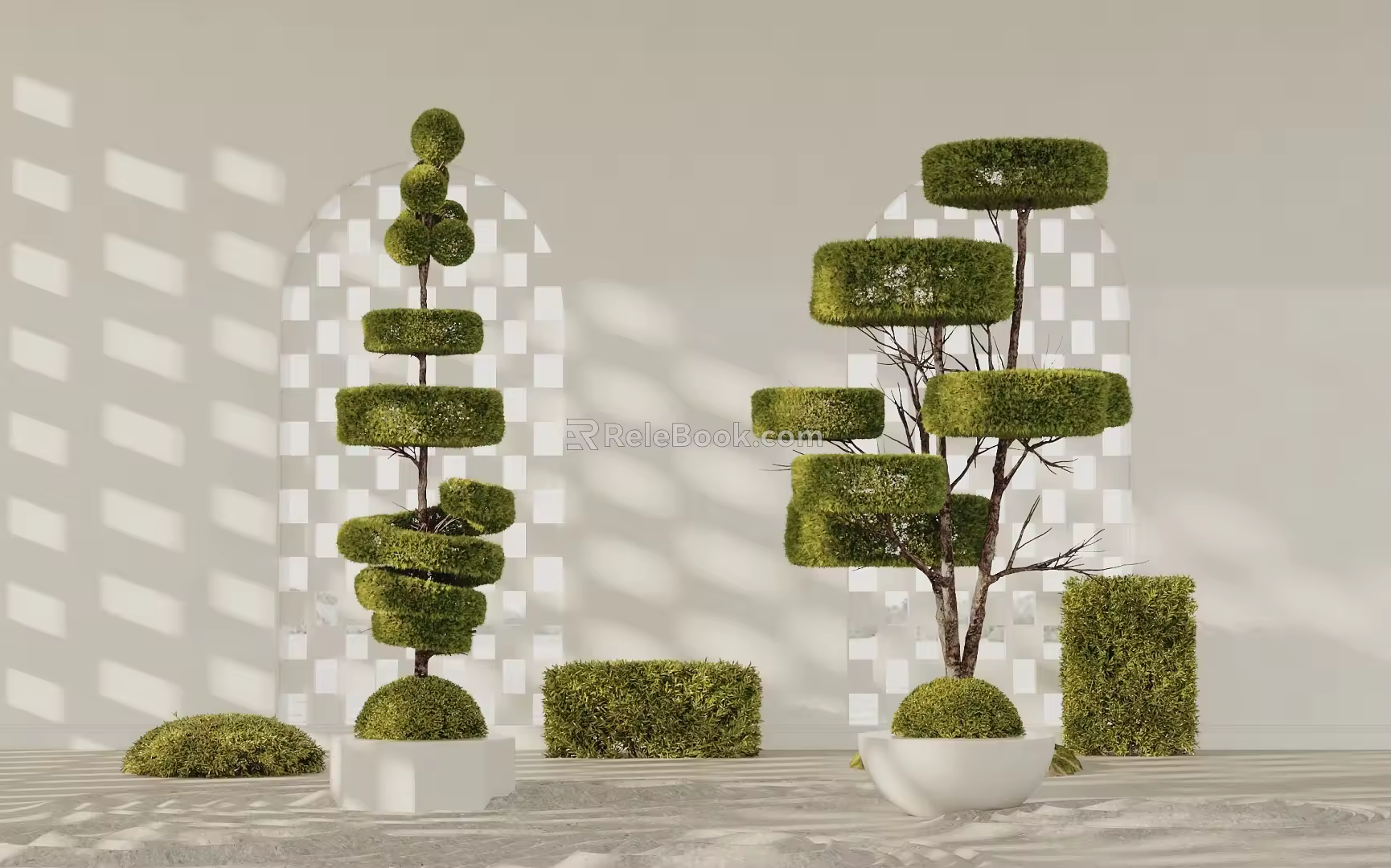 Modern Tree Pool 3d model
