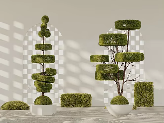 Modern Tree Tree Pool 3d model