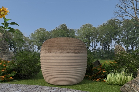 74 Pottery Pot 3d model