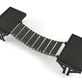 walkway platform bridge soft bridge 3d model