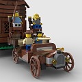 LEGO toy blocks carriage RV 3d model