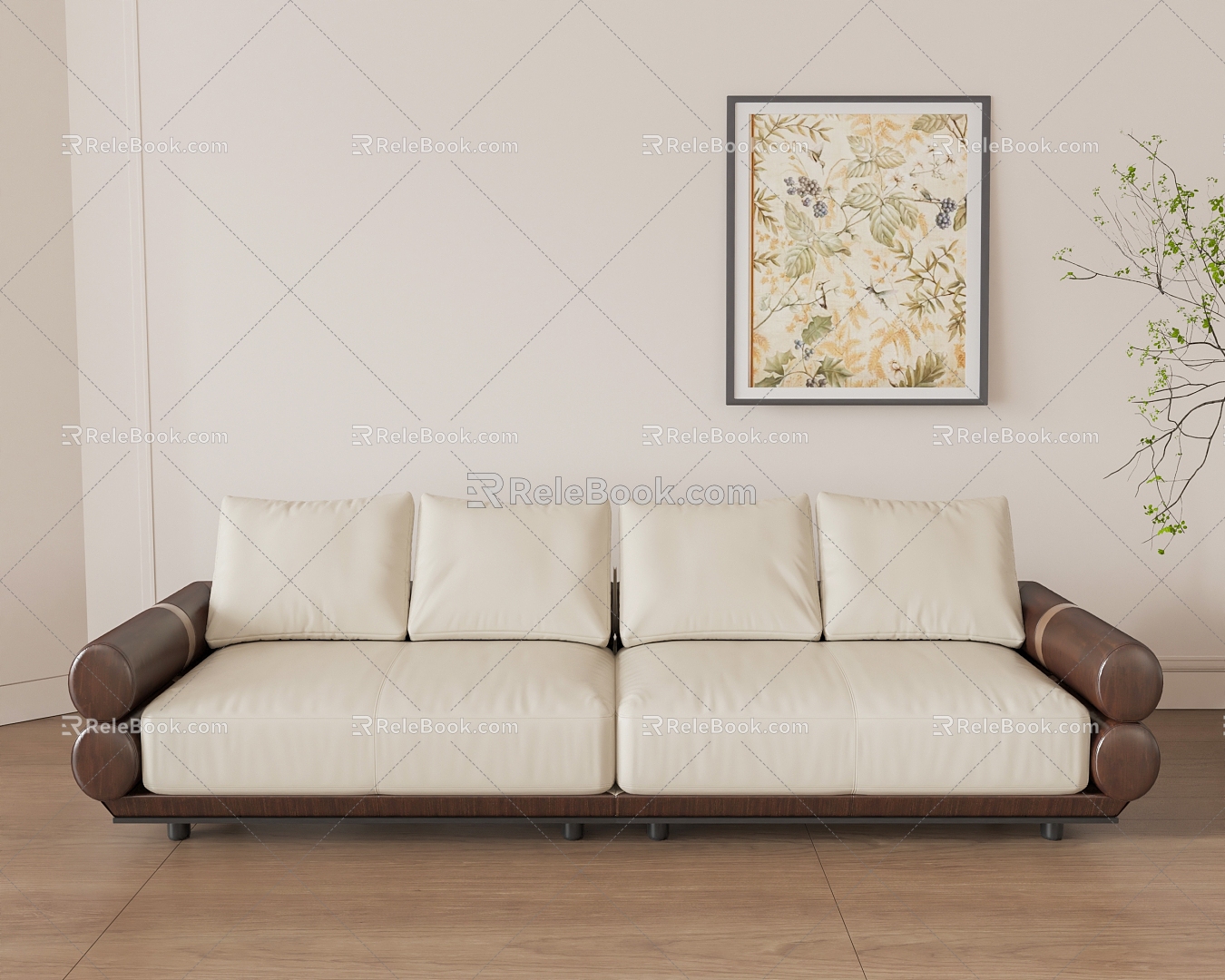 Double sofa 3d model