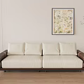 Double sofa 3d model