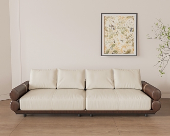 Double sofa 3d model