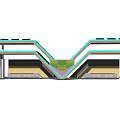 modern bus platform 3d model