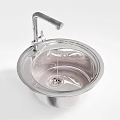 Modern Stainless Steel Single Bowl Kitchen Sink With Faucet And Brushed Finish