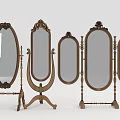 Ornate Brass Floor Mirrors With Carved Details Various Styles For Home