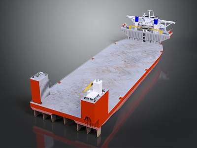 modern cargo ship large cargo ship small cargo ship 3d model