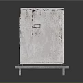 Industrial Air Conditioner Outdoor Unit With Dual Fans And Striped Casing On Metal Pallet