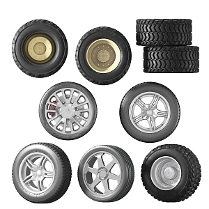 Hyundai Tire Car Tire Combination 3d model