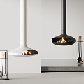 Groos modern fireplace stove 3d model