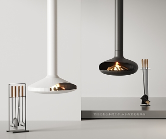 Groos modern fireplace stove 3d model