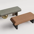 Modern sofa stool bench combination 3d model