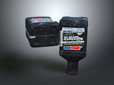 DE MIST The Hollow Shafting Equipment Bottles With NOSKE Label 3d model