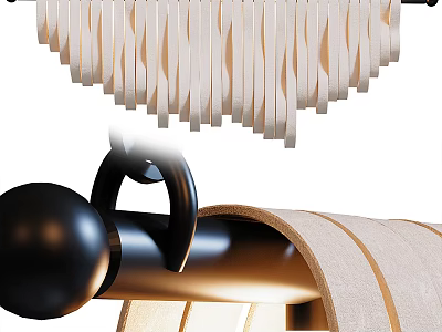 Modern chandelier 3d model