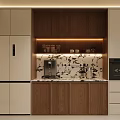 Middle Ancient Sideboard Cabinet Tea Cabinet Sideboard Cabinet Finished Sideboard Refrigerator Sideboard Decoration 3d model