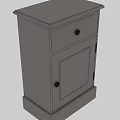 Minimalist Wooden Nightstand With Drawer Cabinet Storage And Stable Base Design Structure