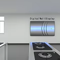 Technical Room Interior With Arranged White Equipment Racks Display Screen And Windows 3d model
