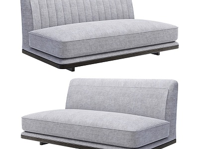 Modern double sofa 3d model