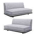 Modern double sofa 3d model