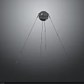 Shiny Silver Sphere Equipment With Metal Wire Supports And Transparent Base